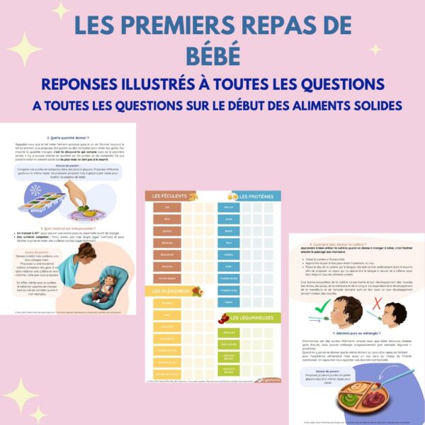 Les premiers repas de bébé